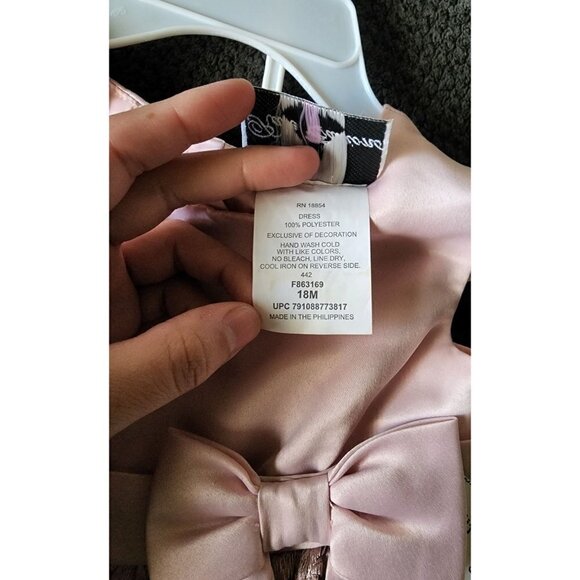 NWT Rare Editions baby girl 2pc royal blue dress size 18 months - Picture 3 of 4